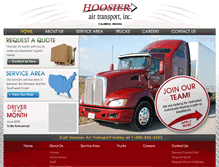 Tablet Screenshot of hoosierair.com